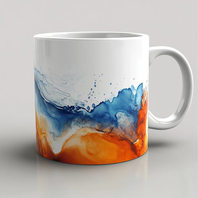 draw stylish mugs and cups for you