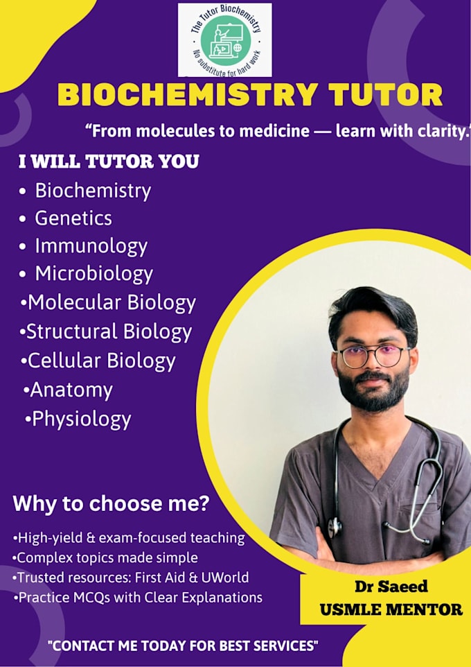 teach you biochemistry, genetics, immunology, biotechnology