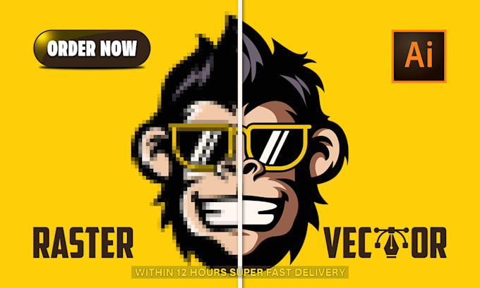 vectorize and enhance your blurry logo for print and web