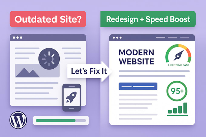 redesign and optimize your outdated wordpress website professionally