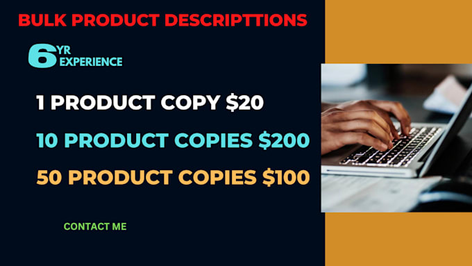 write SEO optimized product descriptions for your e commerce store