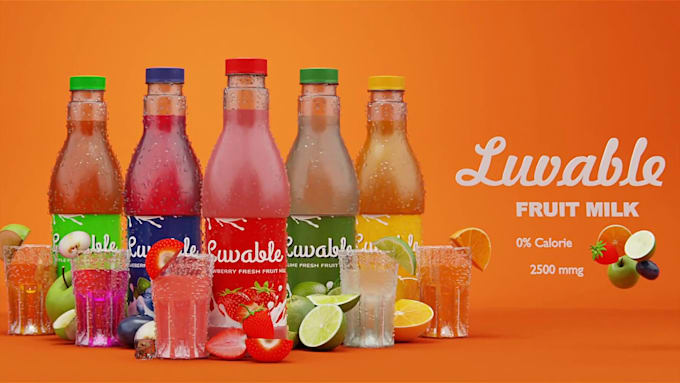 create realistic 3d soda can animation ads 3d beverages animation 3d cgi bottle