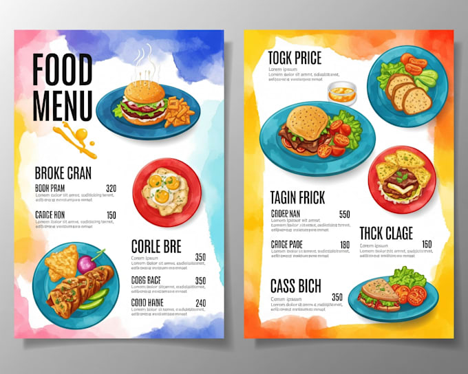 For A Menu Do a professional restaurant menu design l food, cafe, bar, etc by ...