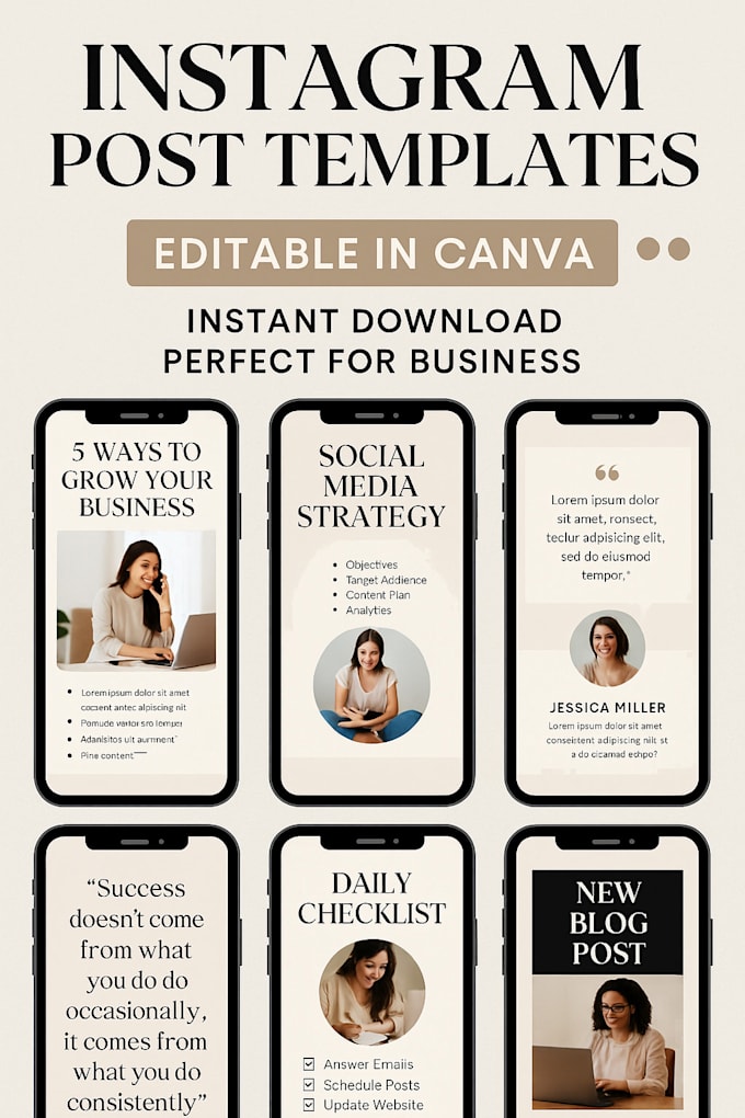 Create editable canva templates for instagram, etsy, or printables by ...