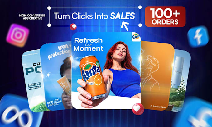 design facebook ad images, meta ads creative, social media post, instagram post