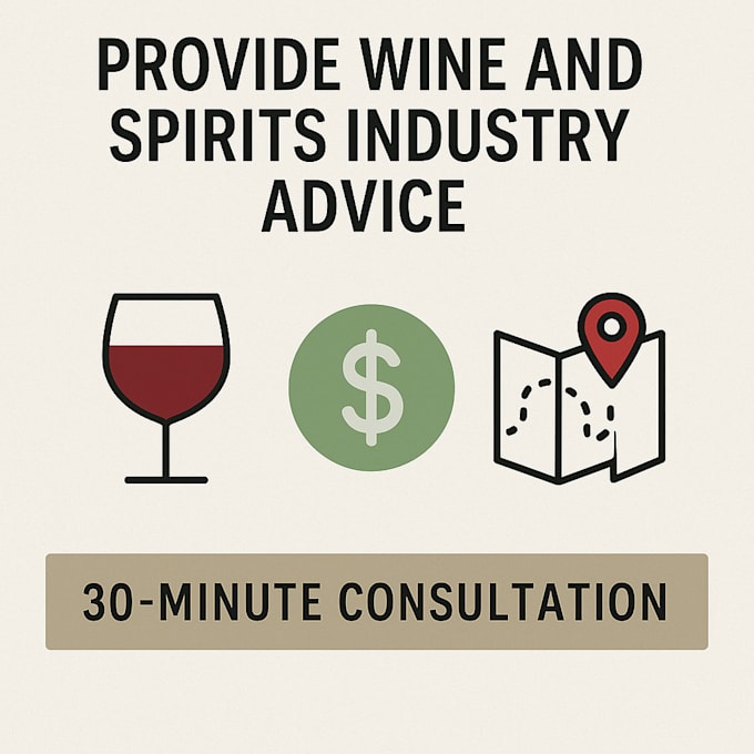 30 minute wine spirit industry advice call confidential