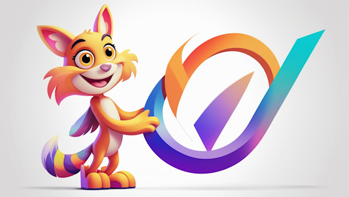 design company mascot logo with creative concepts