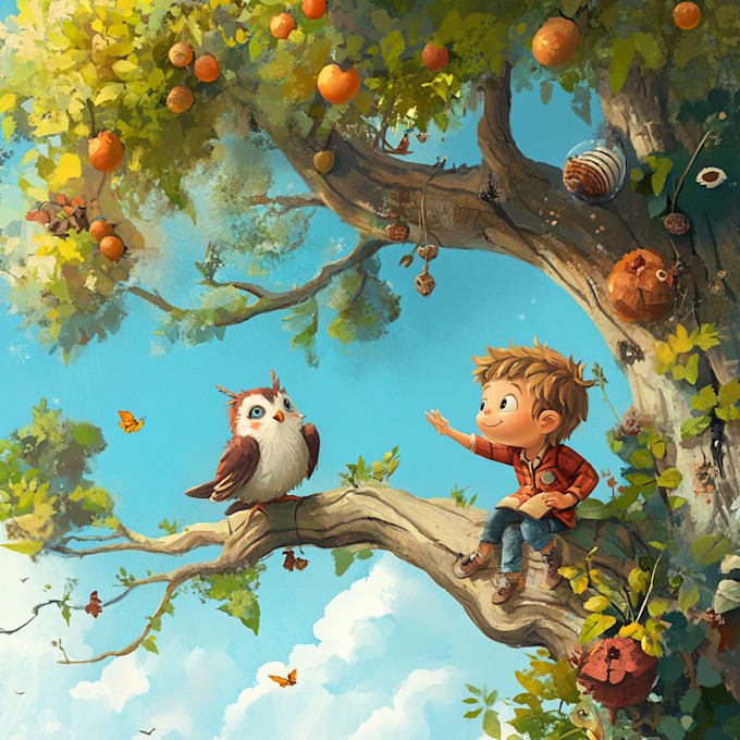 draw cute children book illustrations
