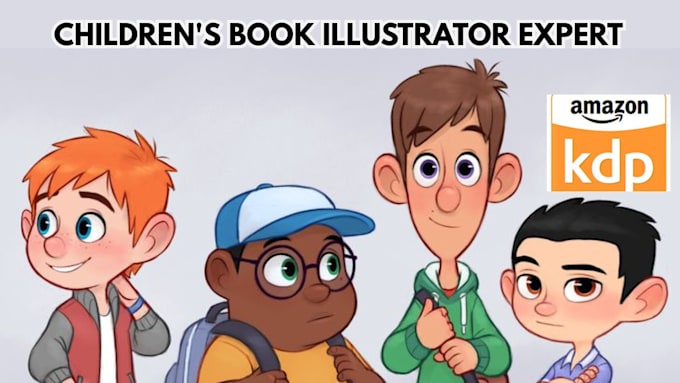 create model children book illustrations for your children book story