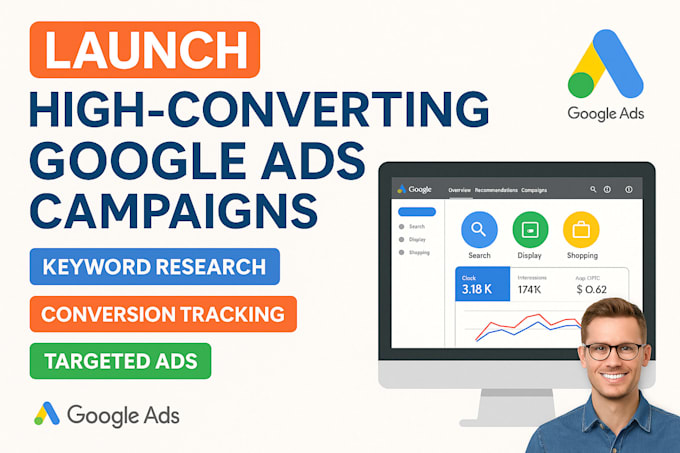 setup highly converting goggle ppc ads campaign search ads for sales conversion