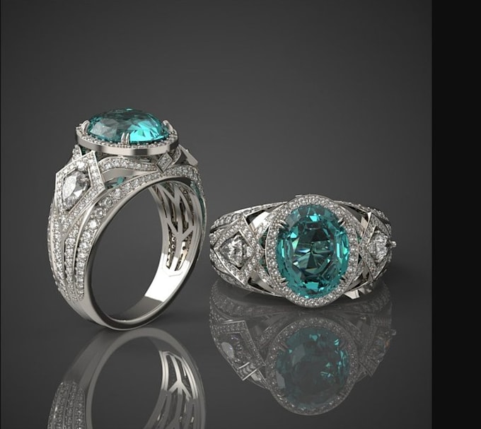 create ai 3d jewelry animation 3d jewelry render 3d ring design cad design