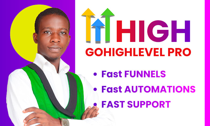 set up your gohighlevel CRM, ghl automation, sales funnel and ghl landing page