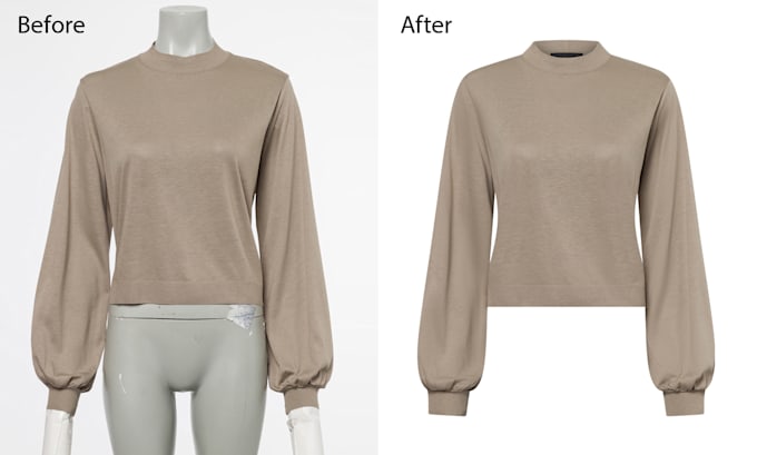 do any ghost mannequin and neck joint editing