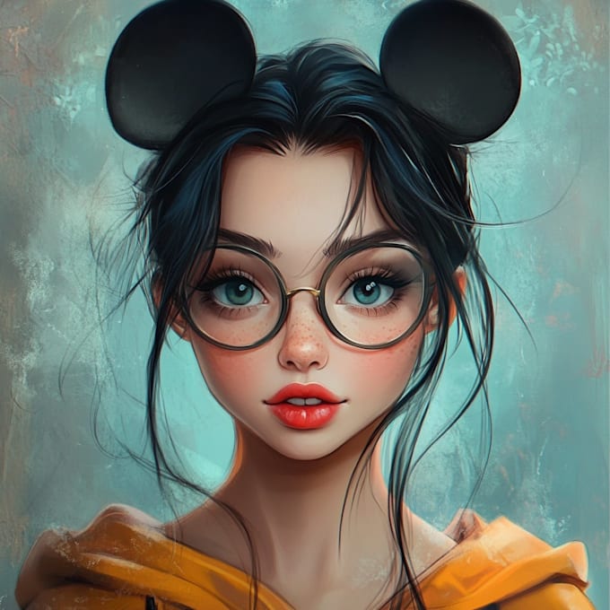 draw your portrait in disney style