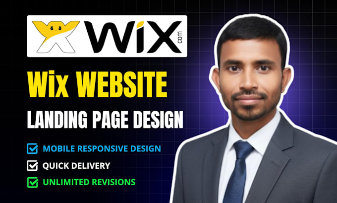 design wix landing page wix website wix studio website or redesign wix website