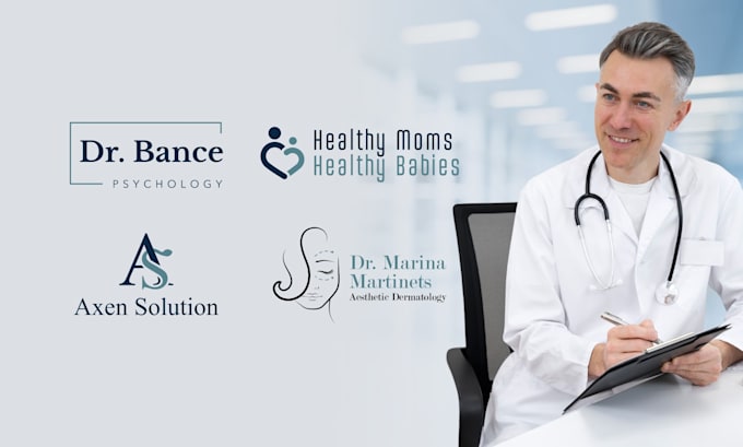 create a clean and modern logo for medical clinics and doctors
