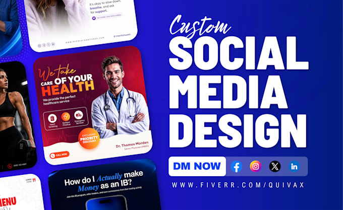 design social media post, instagram posts, facebook ads and ad creative