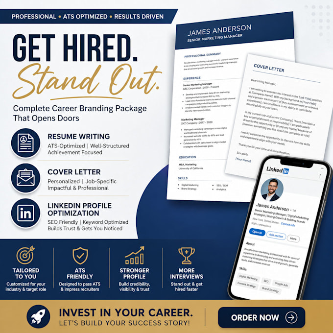 write your resume, cover letter and linkedin profile optimization