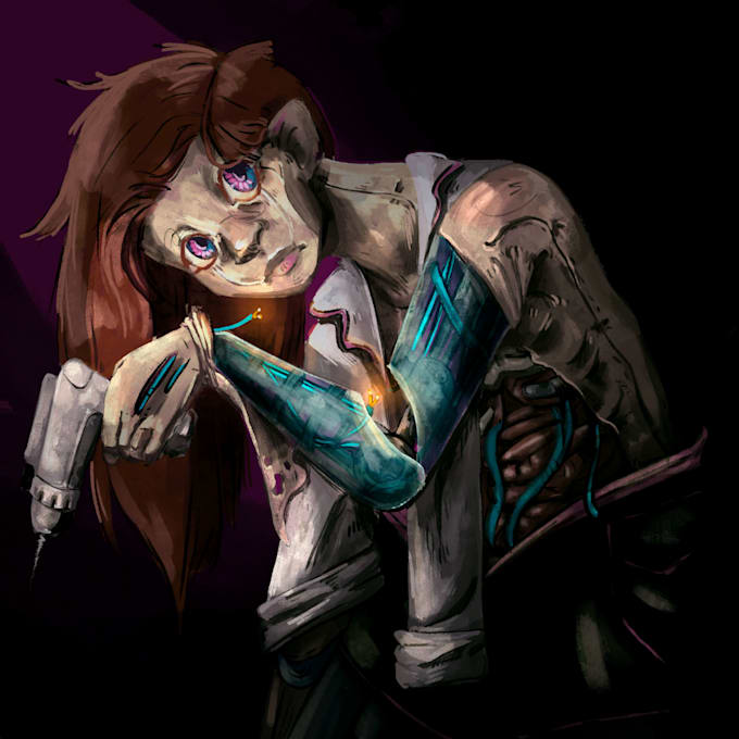 create fully rendered custom character illustrations