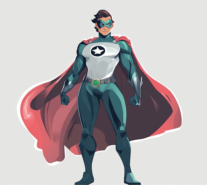draw you a dc or marvel style comic book superhero