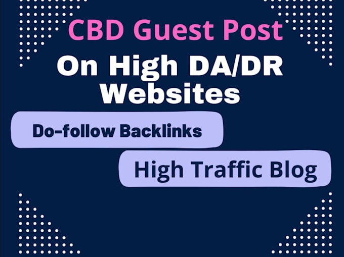 create cbd, cannabis, marijuana, and vape backlinks via guest post and SEO