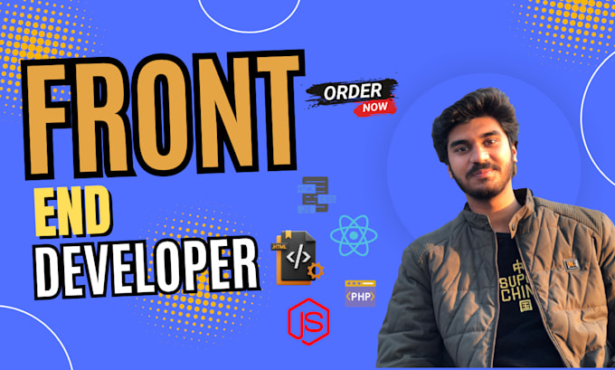 do front end web development using react and javascript