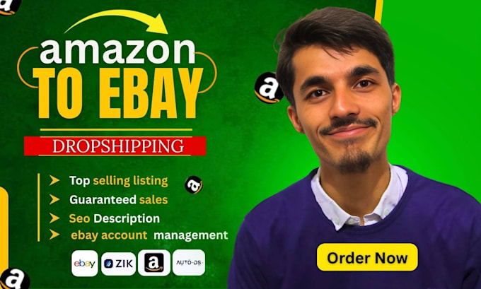 do amazon to ebay dropshipping research, and listing
