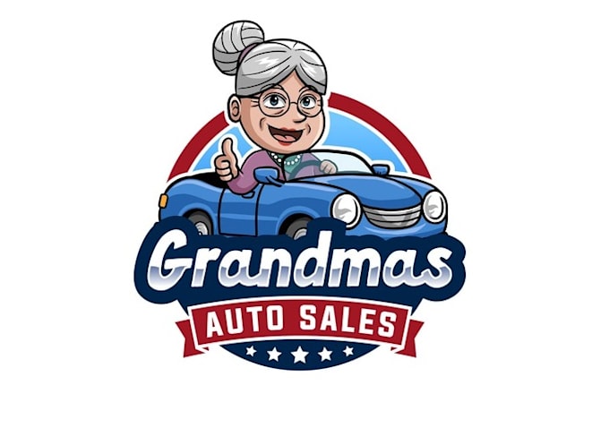 design grandmas auto sales logo