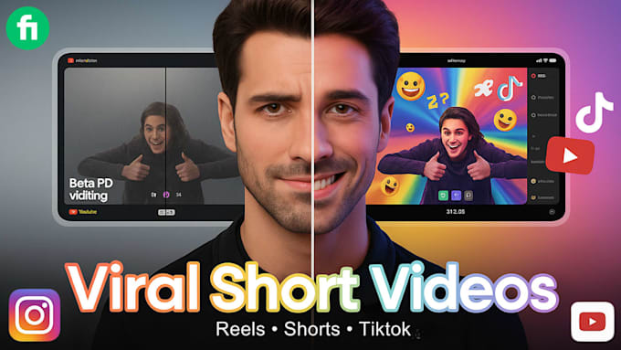 edit and create high retention youtube shorts instagram reels