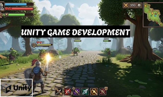 develop unity 2d, unity 3d game for mobile, PC and web in unity