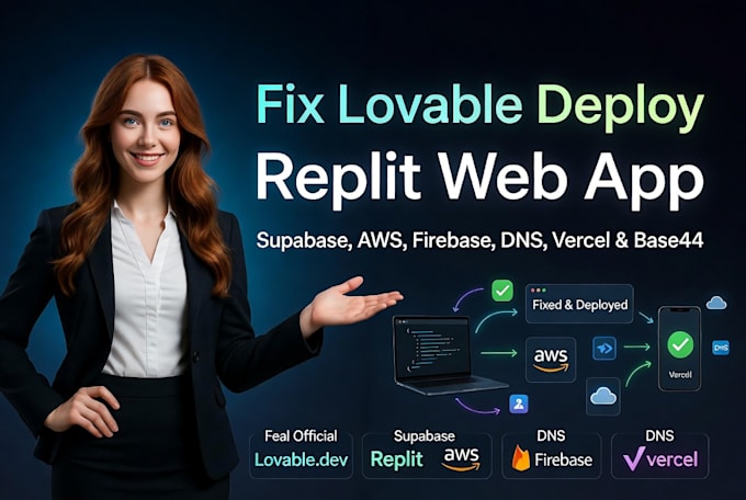 fix lovable deploy replit web app supabase aws cloud firebase dns vercel base44