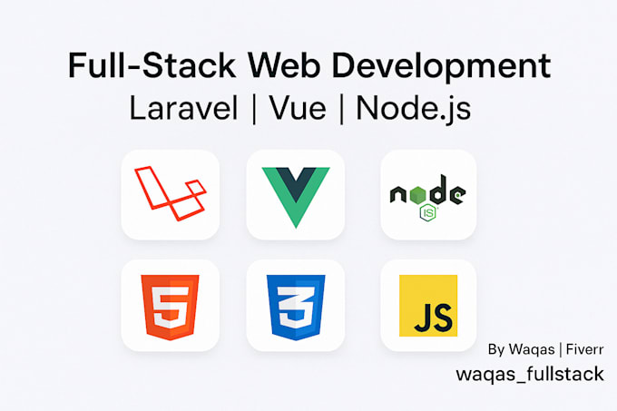 develop full stack web applications using laravel vue react and nodejs