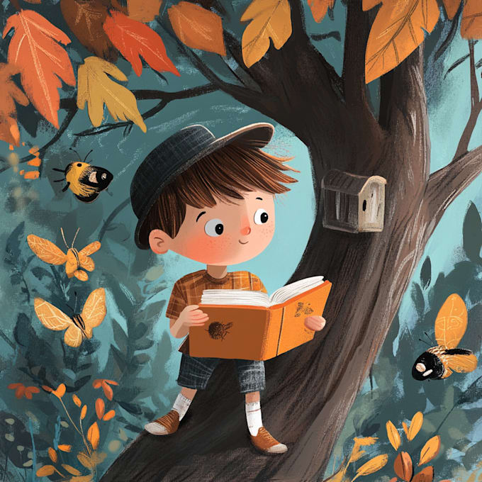 draw cute children book illustrations