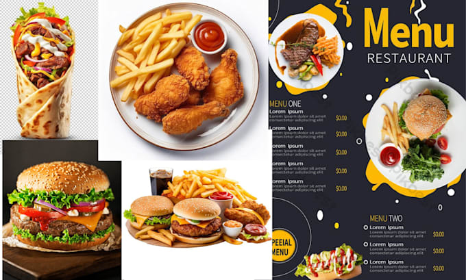 design restaurant website on wordpress or wix with online ordering system