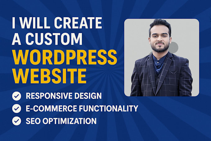 design a custom wordpress website or woocommerce store