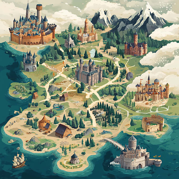 create your fantasy map, worldmap, battlemap for dnd etc