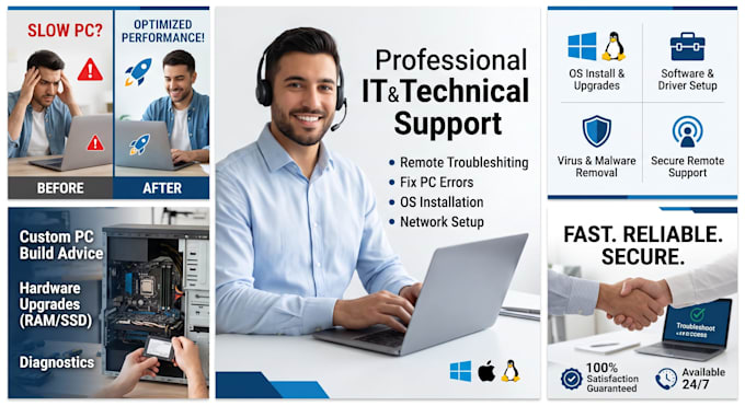 consult on custom PC builds, hardware, and IT fix