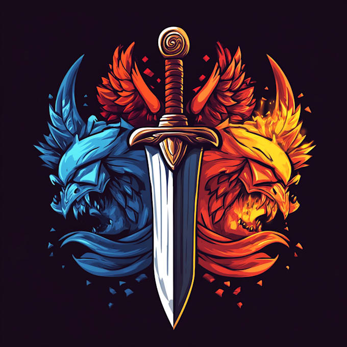 design awesome rpg fantasy or sci fi logo for you