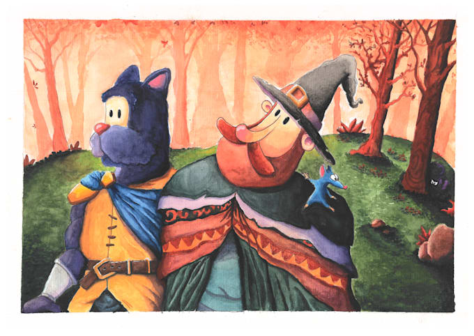 create beautiful and cozy childrens illustrations