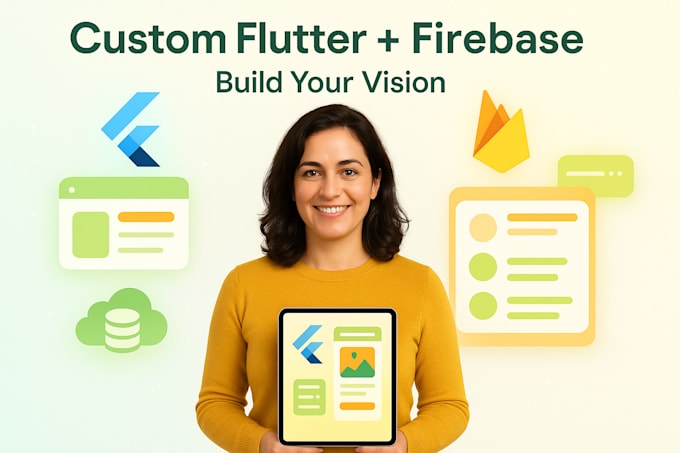 custom flutter app development for android ios with firebase backend