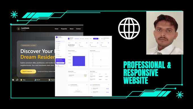build a modern saas landing page with reactjs and tailwind
