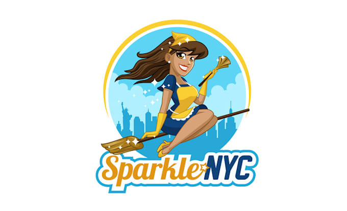 make awesome popular logo for NYC cleaning company