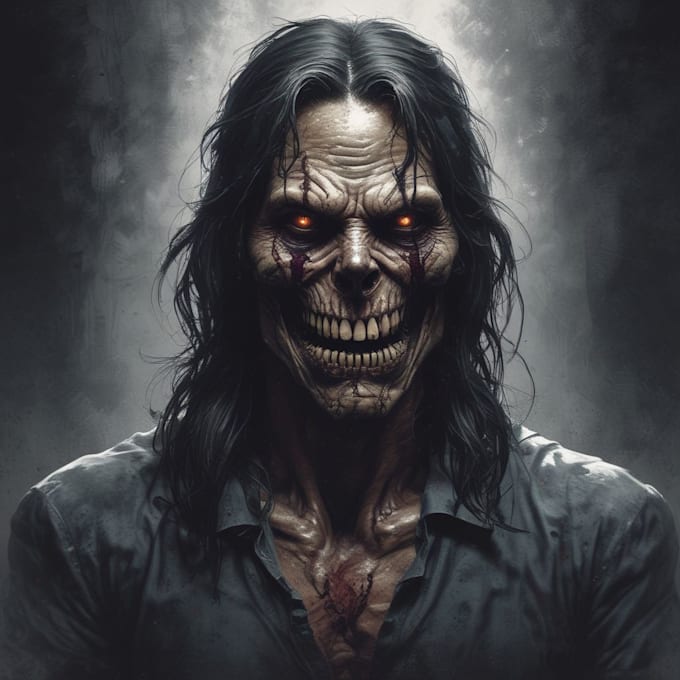 do monster character illustration fantasy horror art scary