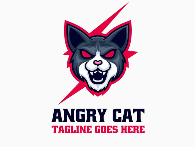 create bad cat logo  with fastest delivery