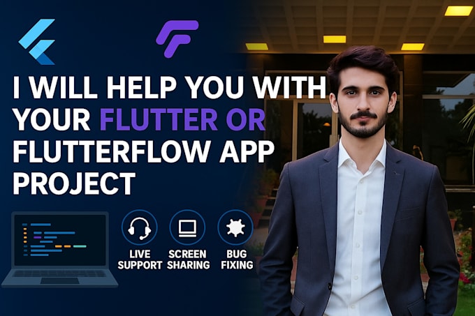 help you with your flutter or flutterflow app project