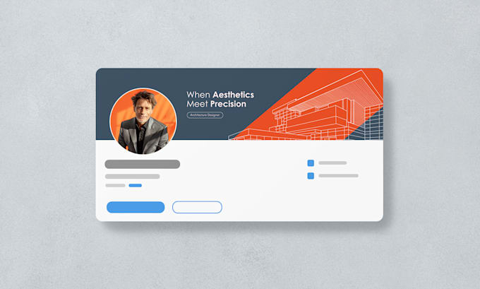 design a professional social media header and cover