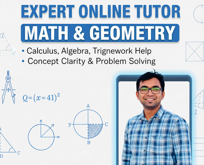 tutor math and geometry with clear solutions