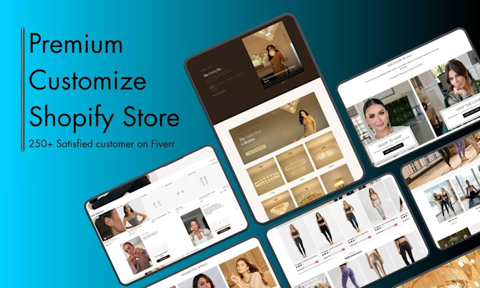 build premium customize shopify store, shopify website