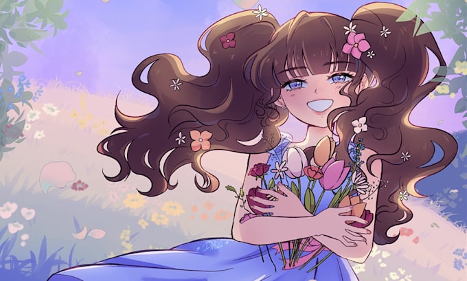 draw your oc in a custom, unique anime and manhwa style