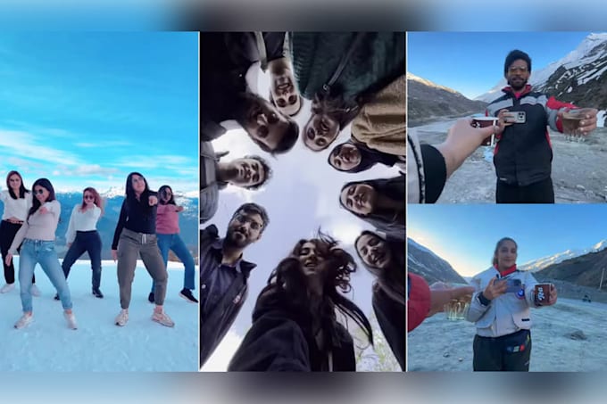 professional video editing for reels, vlogs, travel with music